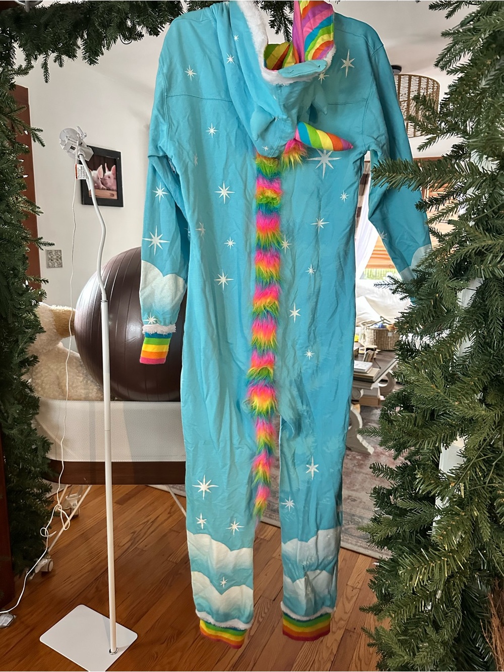 Tipsy Elves Women’s Unicorn Hooded Jump Suit. Halloween - Pride